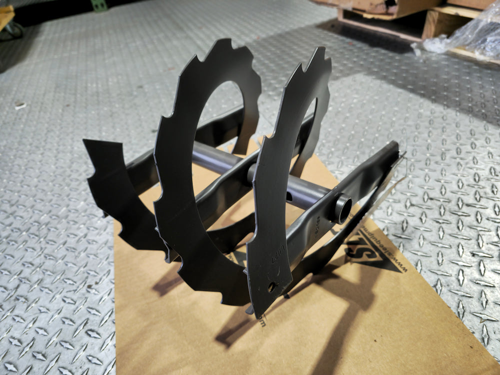 Husqvarna Grey Auger Blade Ribbed Left Hand 532436255 Image 3