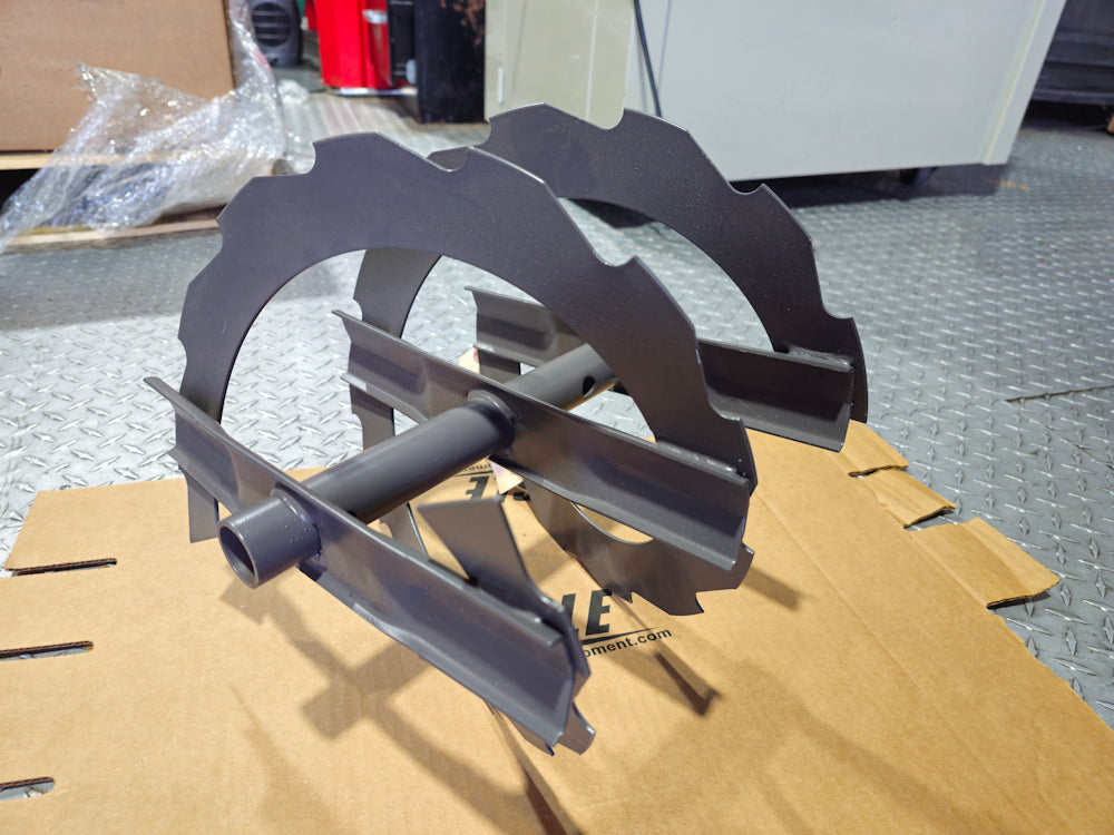 Husqvarna Grey Auger Blade Ribbed Left Hand 532436255 Image 4