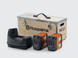 Husqvarna K1 PACE 14" Premium Battery Cutter Kit – Includes B750X Battery & C1800X Charger, Front View. 