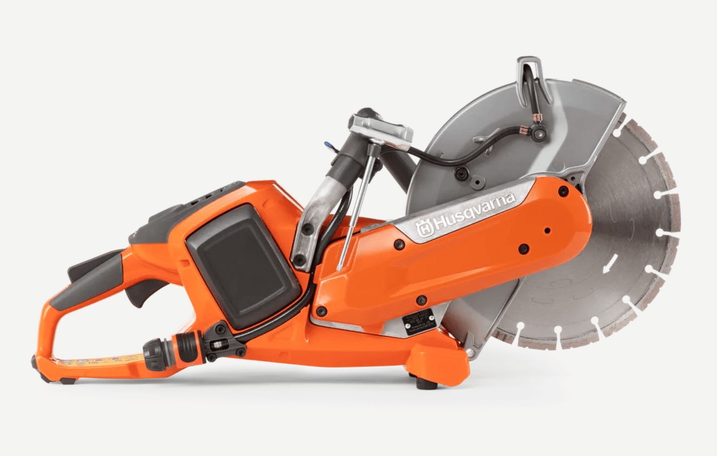 Husqvarna K540i Battery Power Cutter, 10.5",Side View. 