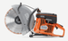 Husqvarna K770 12" Power Cutter, 73.5cc, 5hp, 4" cutting depth, 22.4lbs,Side View. 