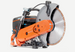 Husqvarna K770 Power Cutter 14" 73.5cc 5" Cutting Depth 22.4lbs., Front View. 