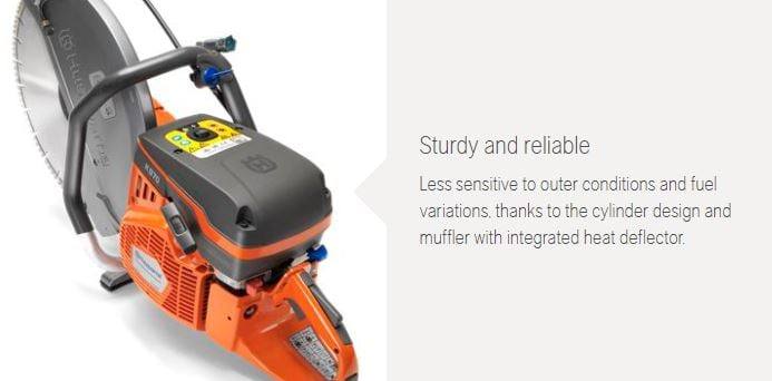 Husqvarna K970 Power Cutter 14" 94cc Concrete Stone Metal Construction - SLE Equipment - 5