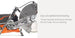 Husqvarna K970 Power Cutter 14" 94cc Concrete Stone Metal Construction - SLE Equipment - 3