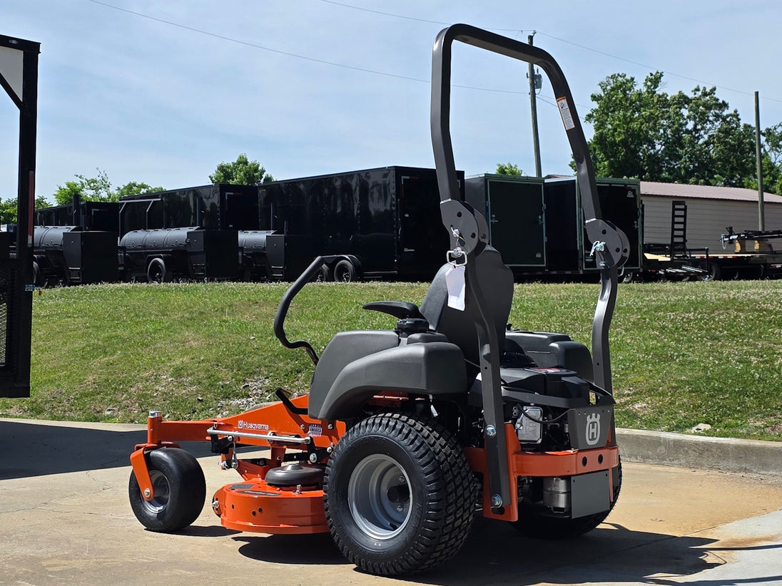 Husqvarna MZ54 54" 24HP Kawasaki With ROPS Zero Turn Lawn Mower Back left angle picture 