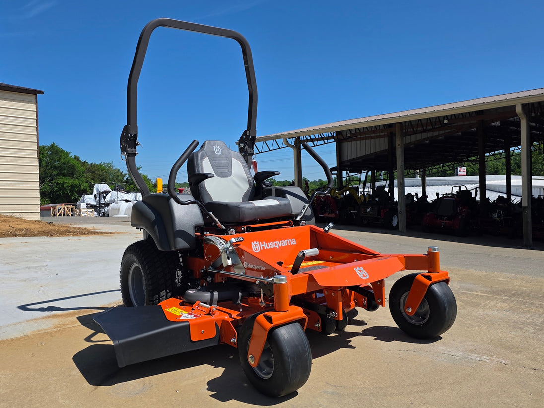 Husqvarna MZ54 54" 24HP Kawasaki With ROPS Zero Turn Lawn Mower Front left angle picture 