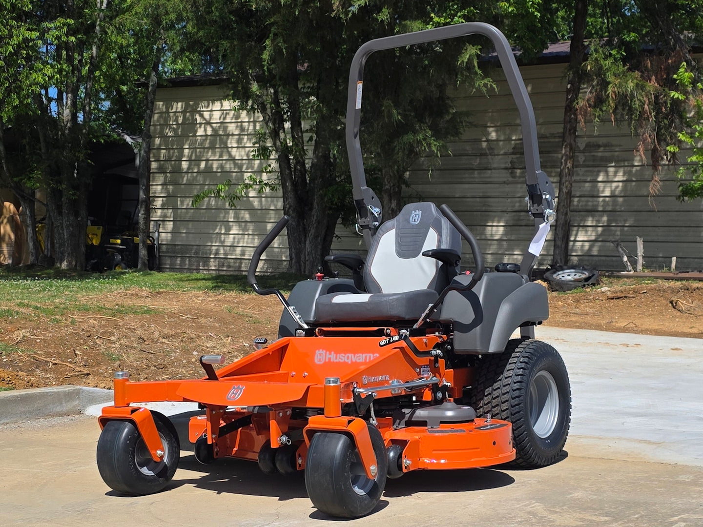 Husqvarna MZ54 54" 24HP Kawasaki With ROPS Zero Turn Lawn Mower Front right angle picture 