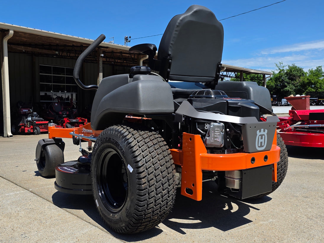 Husqvarna MZ54 54" Special Edition Zero Turn Mower 24 Hp Kawasaki Engine Suspension Seat (Scratch and Dent) Back left angle picture 