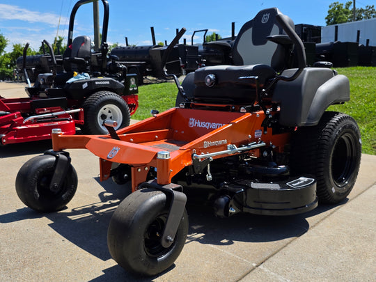 Husqvarna MZ54 54" Special Edition Zero Turn Mower 24 Hp Kawasaki Engine Suspension Seat (Scratch and Dent) Front right angle picture 