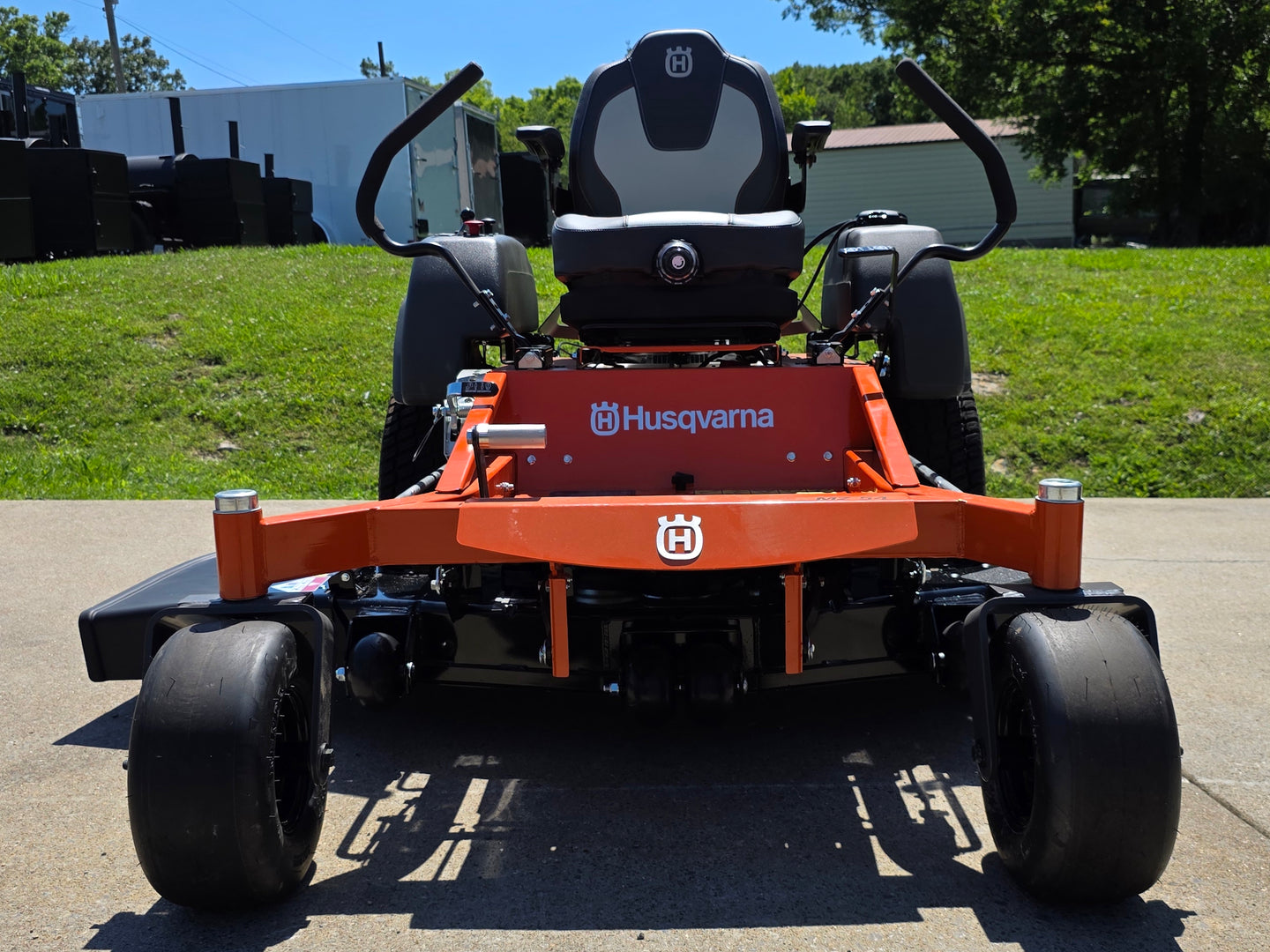 Husqvarna MZ54 54" Special Edition Zero Turn Mower 24 Hp Kawasaki Engine Suspension Seat (Scratch and Dent) Front side picture 