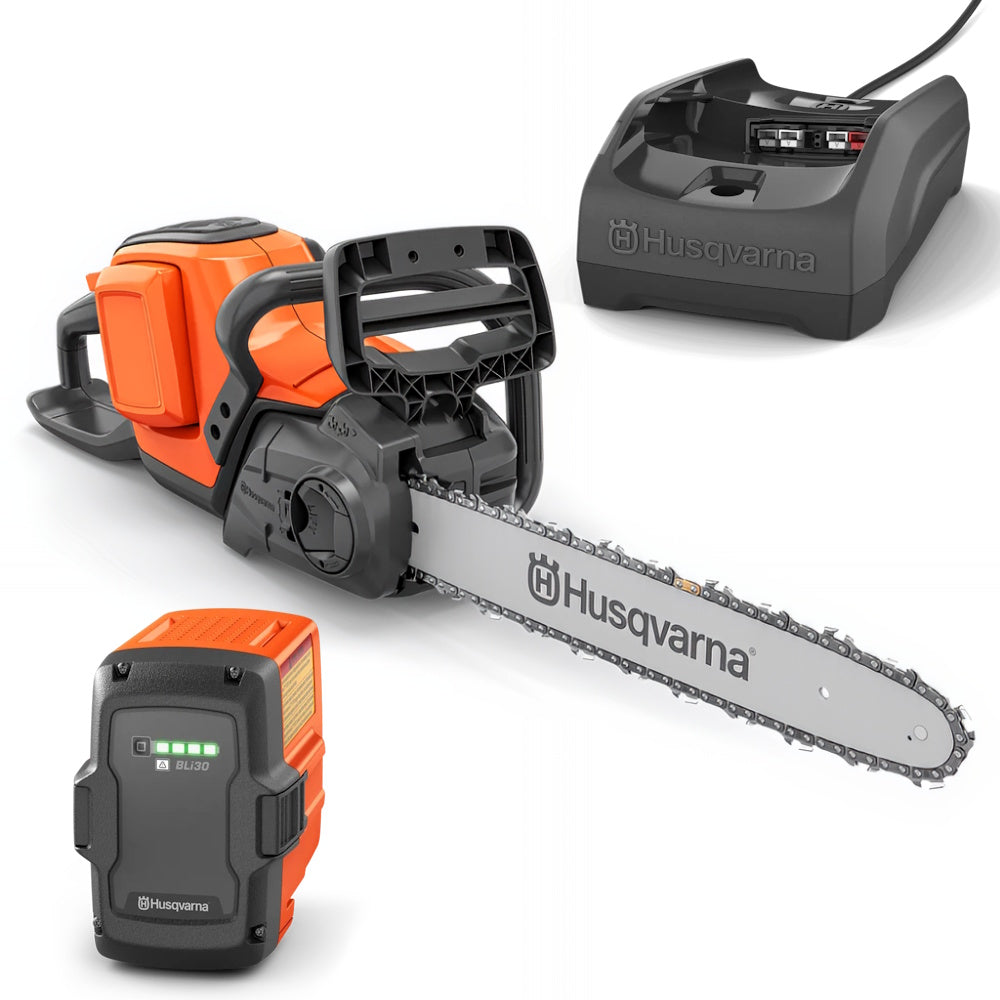 Husqvarna Power Axe Commercial 350i Battery Operated Chainsaw (Open Box) - Battery and Charger Included,Part View. 