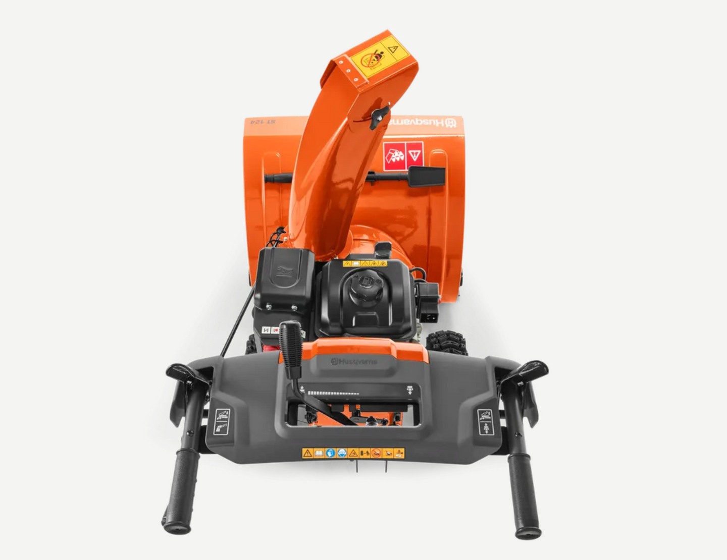 Husqvarna ST 124 Snow Blower, Up View. 