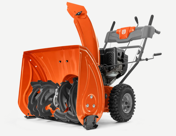 Husqvarna ST 124 Snow Blower,Front View. 