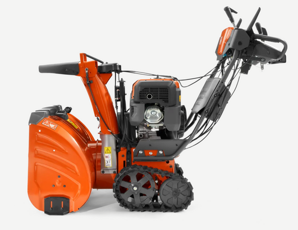 Husqvarna ST 427T 369cc LED 27" Snow Blower,Side View. 