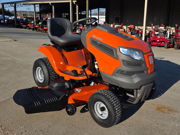 Husqvarna TS120 54" Garden Lawn Tractor – 24HP Briggs V-Twin Engine  front left angled view picture 