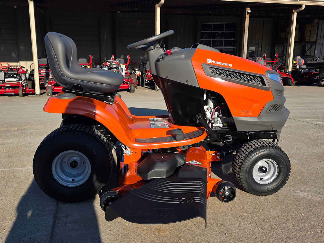 Husqvarna TS120 54" Garden Lawn Tractor – 24HP Briggs V-Twin Engine  left side view picture