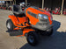 Husqvarna TS 120 42" Garden Lawn Tractor 19HP Briggs & Stratton (Scratch and Dent) front left angled view picture 