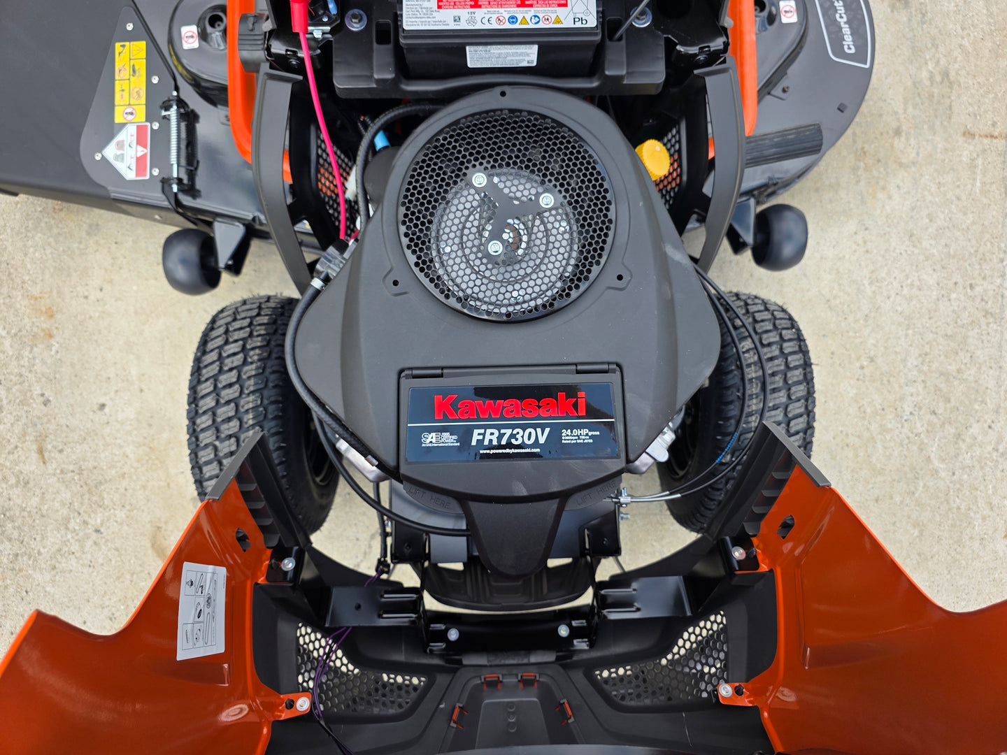 Husqvarna TS 375XD 54" Lawn Tractor – 24HP Kawasaki V-Twin Engine (Scratch & Dent) Engine picture 