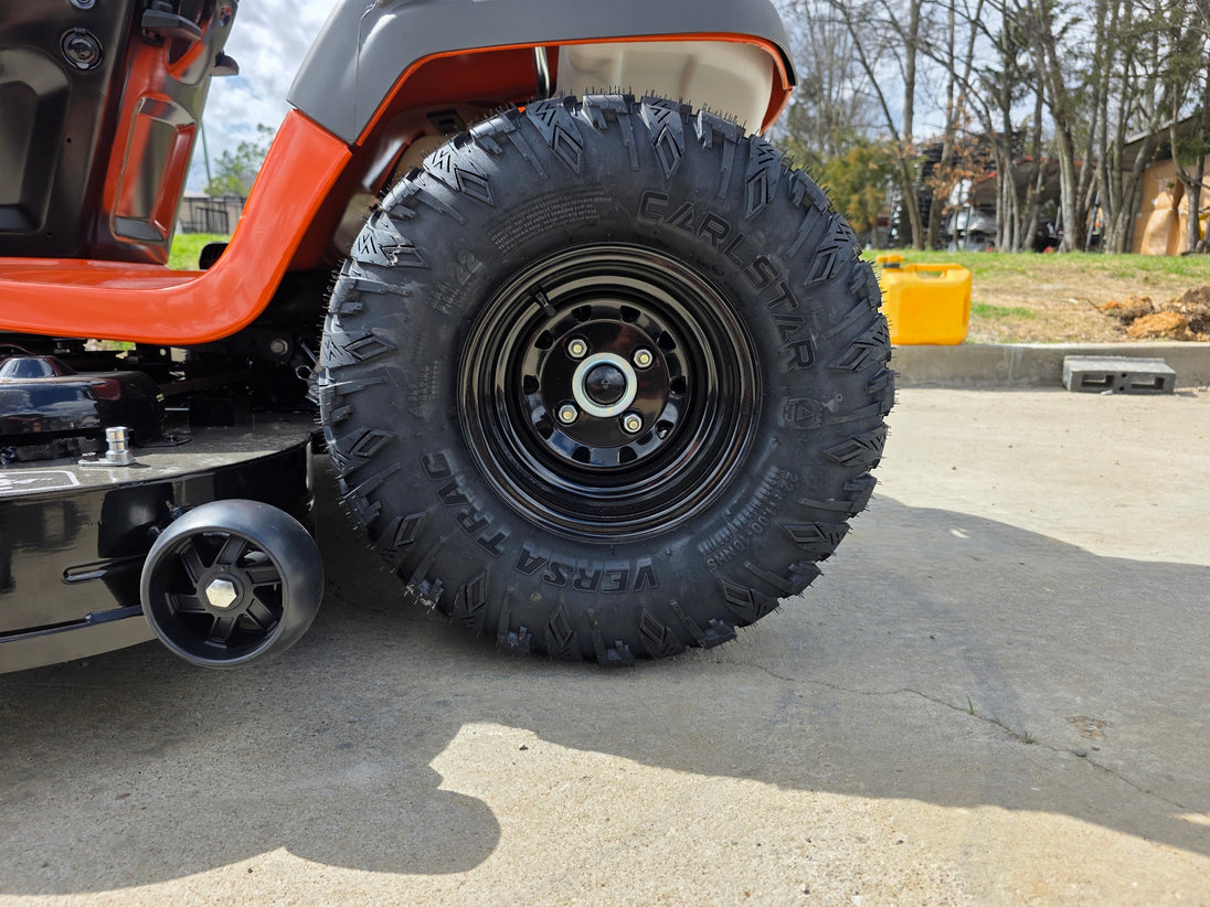 Husqvarna TS 375XD 54" Lawn Tractor – 24HP Kawasaki V-Twin Engine (Scratch & Dent) Rear tire picture 