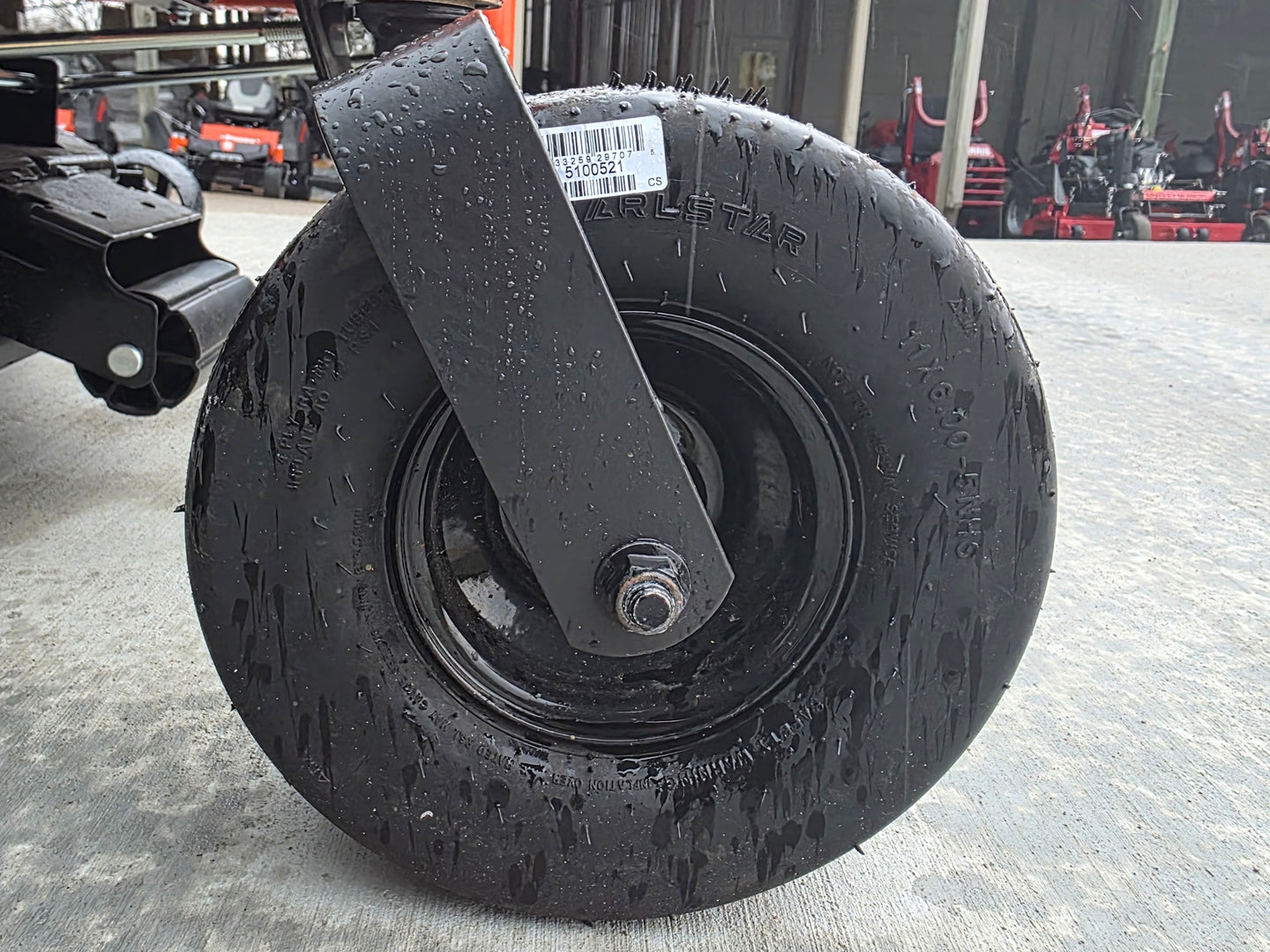 Husqvarna Z248F Special Edition Zero Turn Mower 21.5HP Kawasaki (Scratch and Dent) Front tire picture 