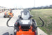 Husqvarna Z254FX 24HP Kawasaki Zero Turn Mower (Scratch and Dent), Front View. 