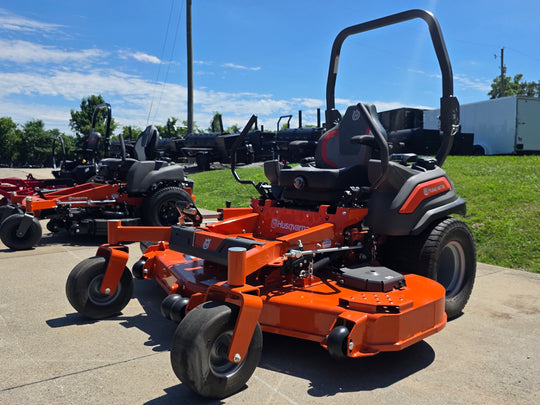 Husqvarna Z572XS Commercial Zero Turn Mower 38.5Hp Kawasaki +Bonus 522L Trimmer (Scratch and Dent) Front right angle picture 