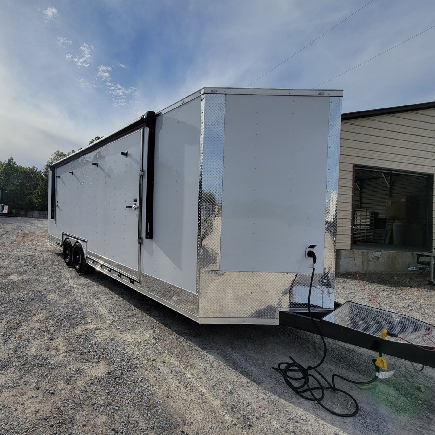 8.5' X 24' White Custom Stage Trailer Showcase Event Marketing - SLE Equipment - 30