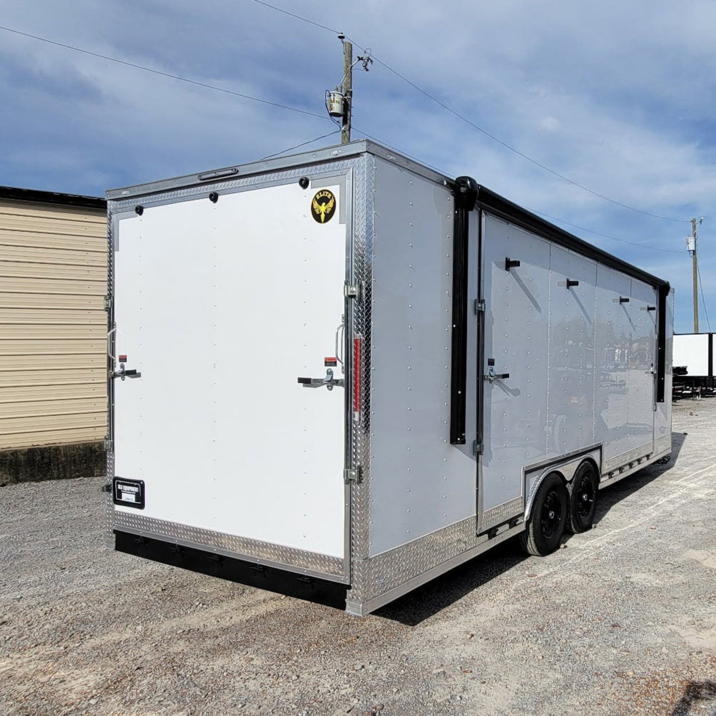 8.5' X 24' White Custom Stage Trailer Showcase Event Marketing - SLE Equipment - 33