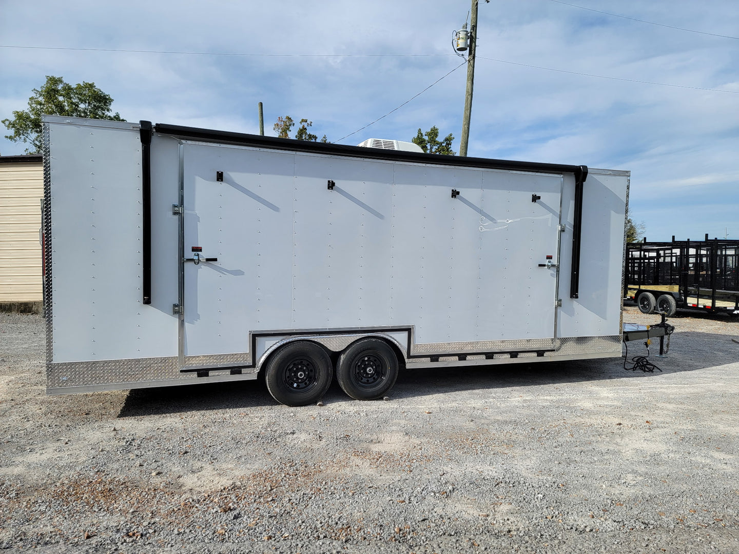 8.5' X 24' White Custom Stage Trailer Showcase Event Marketing - SLE Equipment - 2