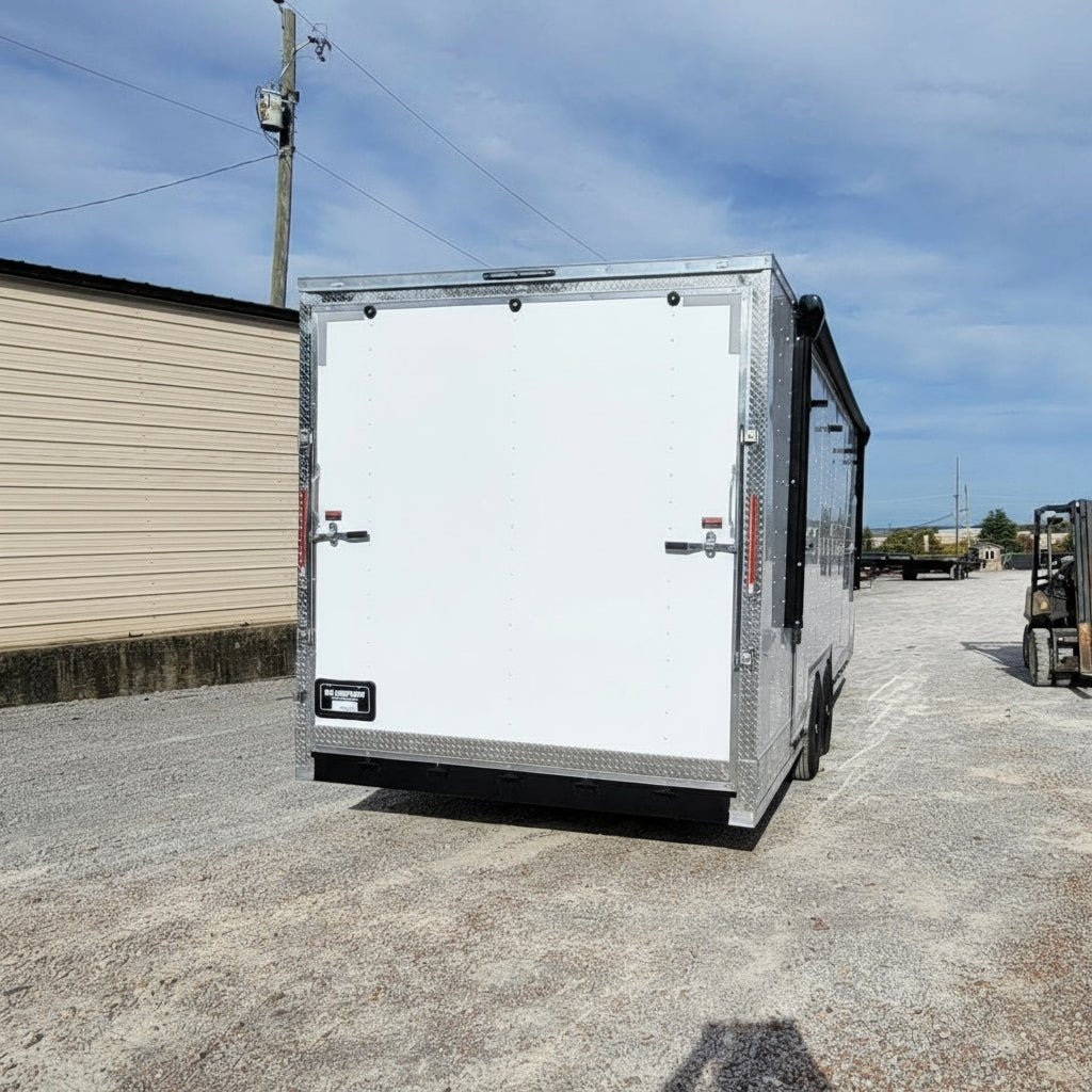 8.5' X 24' White Custom Stage Trailer Showcase Event Marketing - SLE Equipment - 4