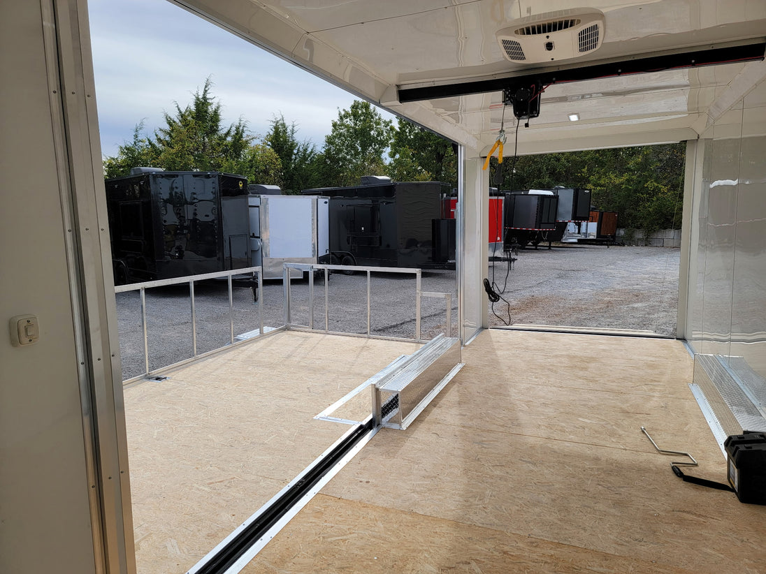 8.5' X 24' White Custom Stage Trailer Showcase Event Marketing - SLE Equipment - 22