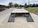 8.5x22 Deckover I - Beam Trailer (2) 5,200lb Axles Stand - Up Ramps 10K GVWR - SLE Equipment - 12