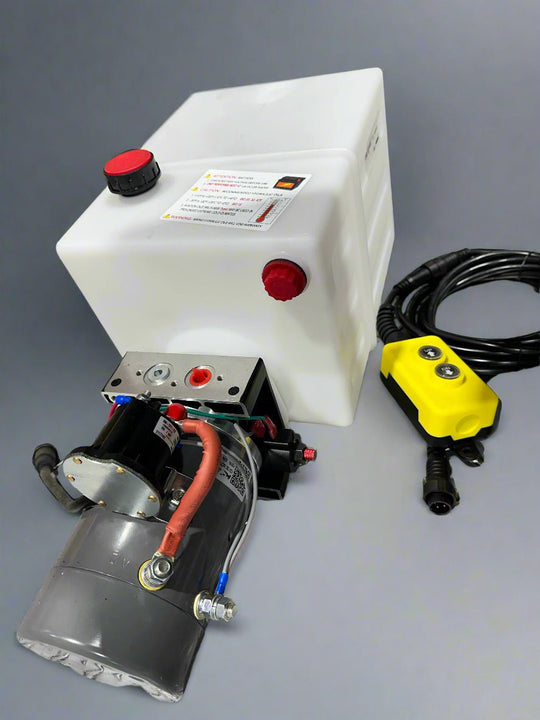 KTI Single Acting Hydraulic Pump 13 Quart 12V - SLE Equipment - 2