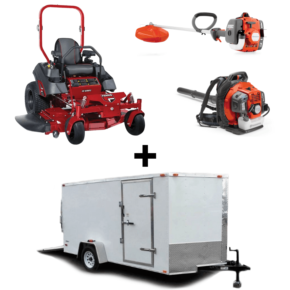 Ferris 5902110 48" IS600 Zero Turn Mower Encl Trailer Handheld Package - SLE Equipment - 1
