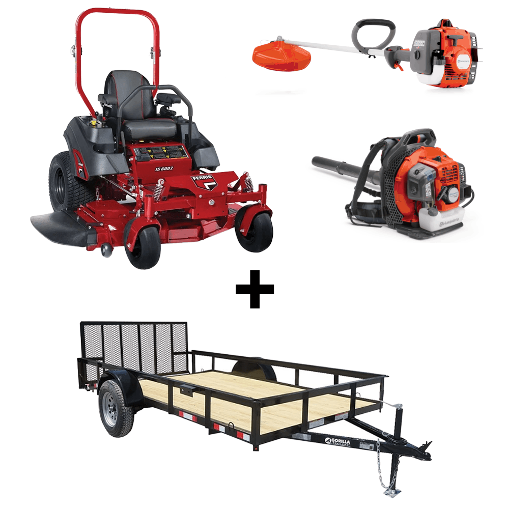 Ferris 5902110 48" IS600 Zero Turn Mower Util Trailer Handheld Package - SLE Equipment - 1
