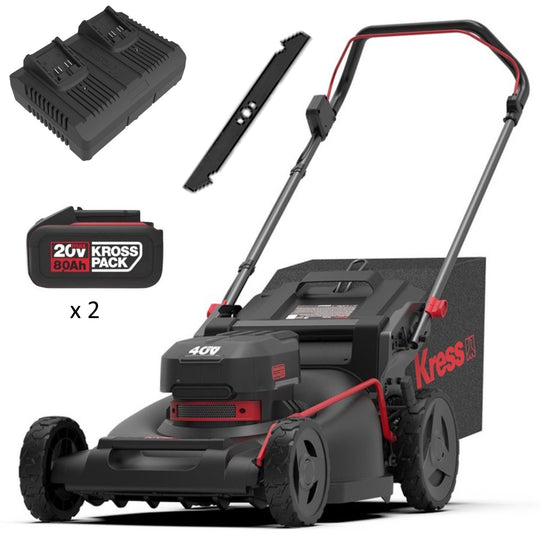 Kress KG753 40V 21" Push Mower Kit (2 x 8Ah Batteries + 4amp Dual Port Charger) - SLE Equipment - 1