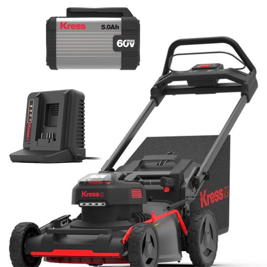 Kress KG758 60V 21" Steel Deck Push Mower Kit (5Ah Battery + 5amp Charger) - SLE Equipment - 1
