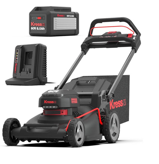 Kress KG761 60V 21" Dual Blade Self - Propelled Mower Kit (8Ah Battery + 5amp Charger) - SLE Equipment - 1