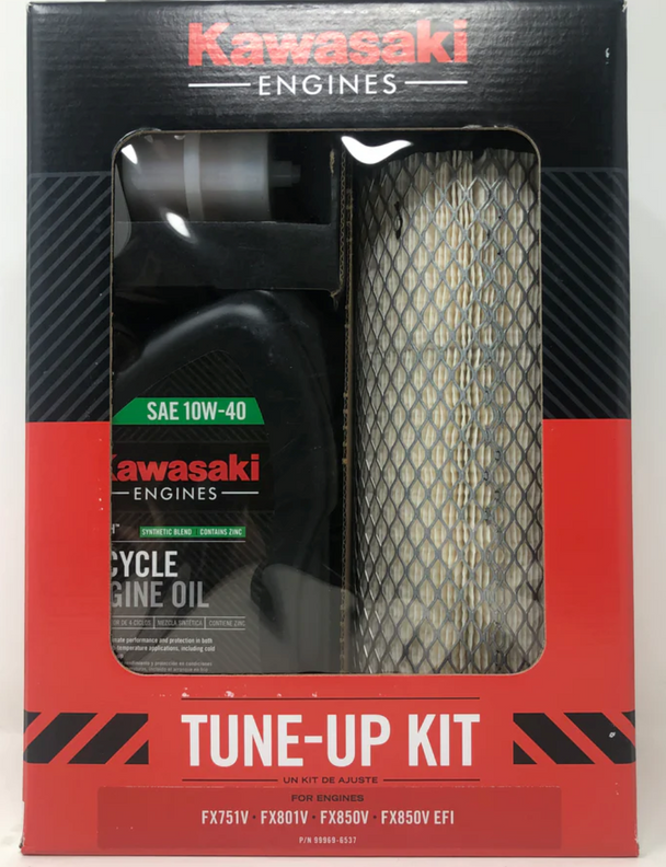 Kawasaki 99969-6665 Genuine OEM Tune-Up Kit for FX FS FR Series Engines, Front View. 