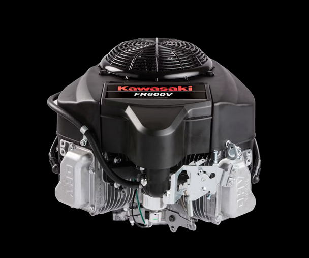 Kawasaki FR600V-FS00-S 18.5HP V-Twin Vertical Shaft Engine Electric Start, General View. 