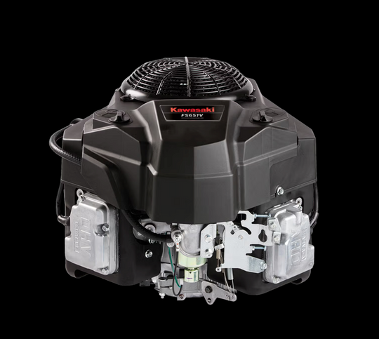 Kawasaki FS651V-JS07-S 21HP V-Twin Vertical Shaft Engine Electric Start, General View. 