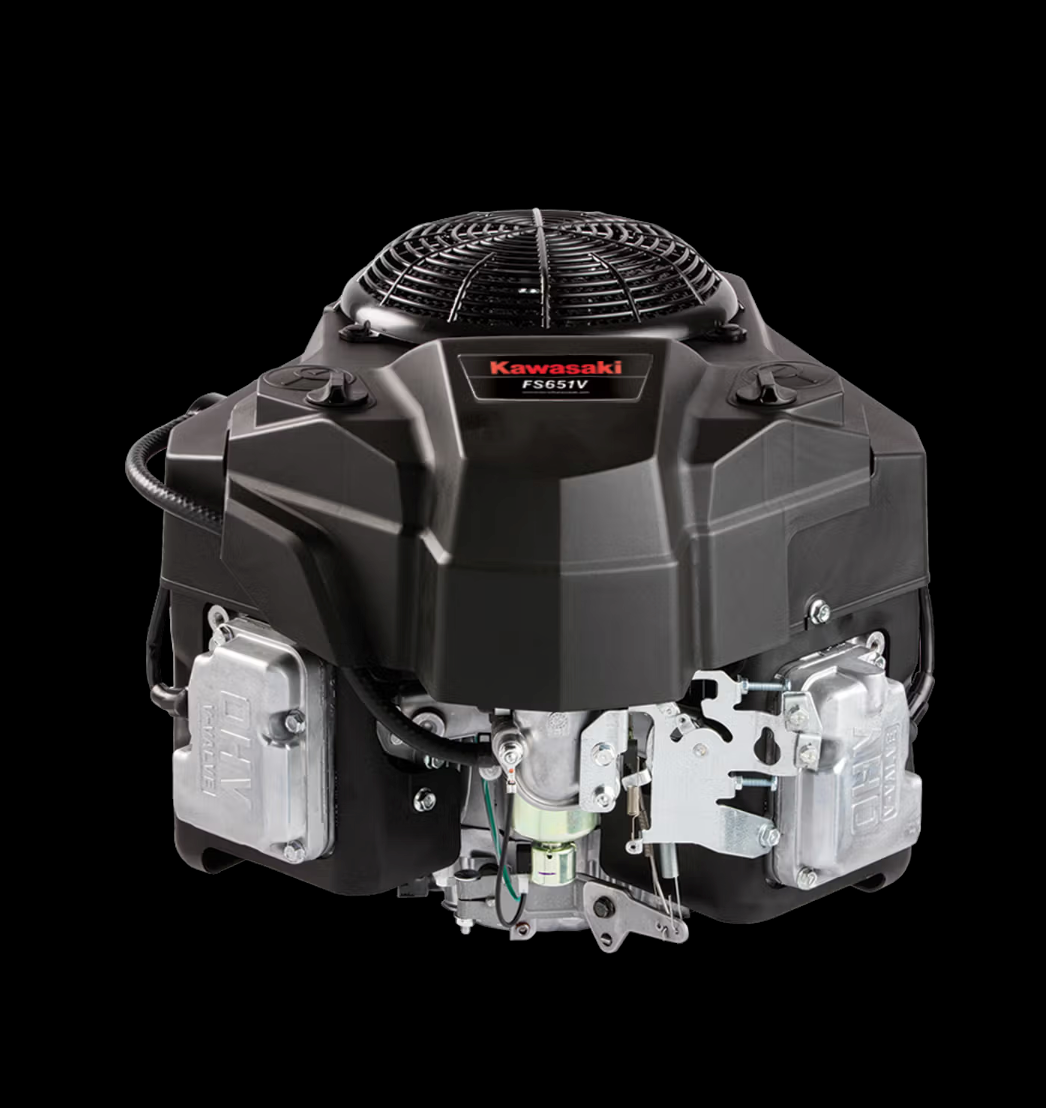 Kawasaki FS651V-LS00-S 21HP V-Twin Vertical Shaft Engine Electric Start, General View. 