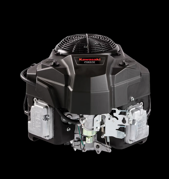 Kawasaki FS651V-LS00-S 21HP V-Twin Vertical Shaft Engine Electric Start, General View. 