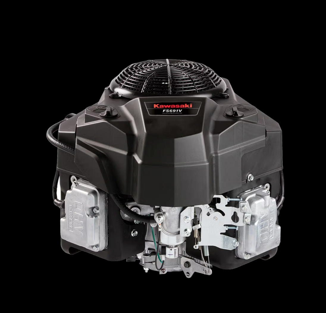 Kawasaki FS691V-JS08-S 22HP V-Twin Vertical Shaft Engine Electric Start, General View. 