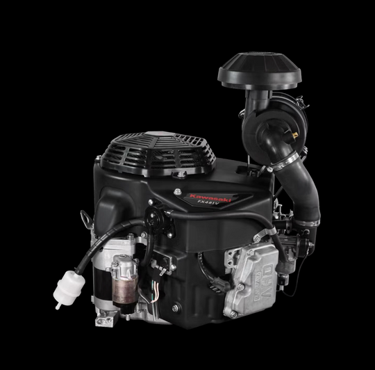 Kawasaki FX481V-(F)S08-S 14.5HP V-Twin Vertical Shaft Engine Electric Start, General View. 