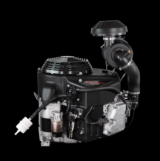 Kawasaki FX600V-GS05-S 19HP V-Twin Vertical Shaft Engine Electric Start, General View.
