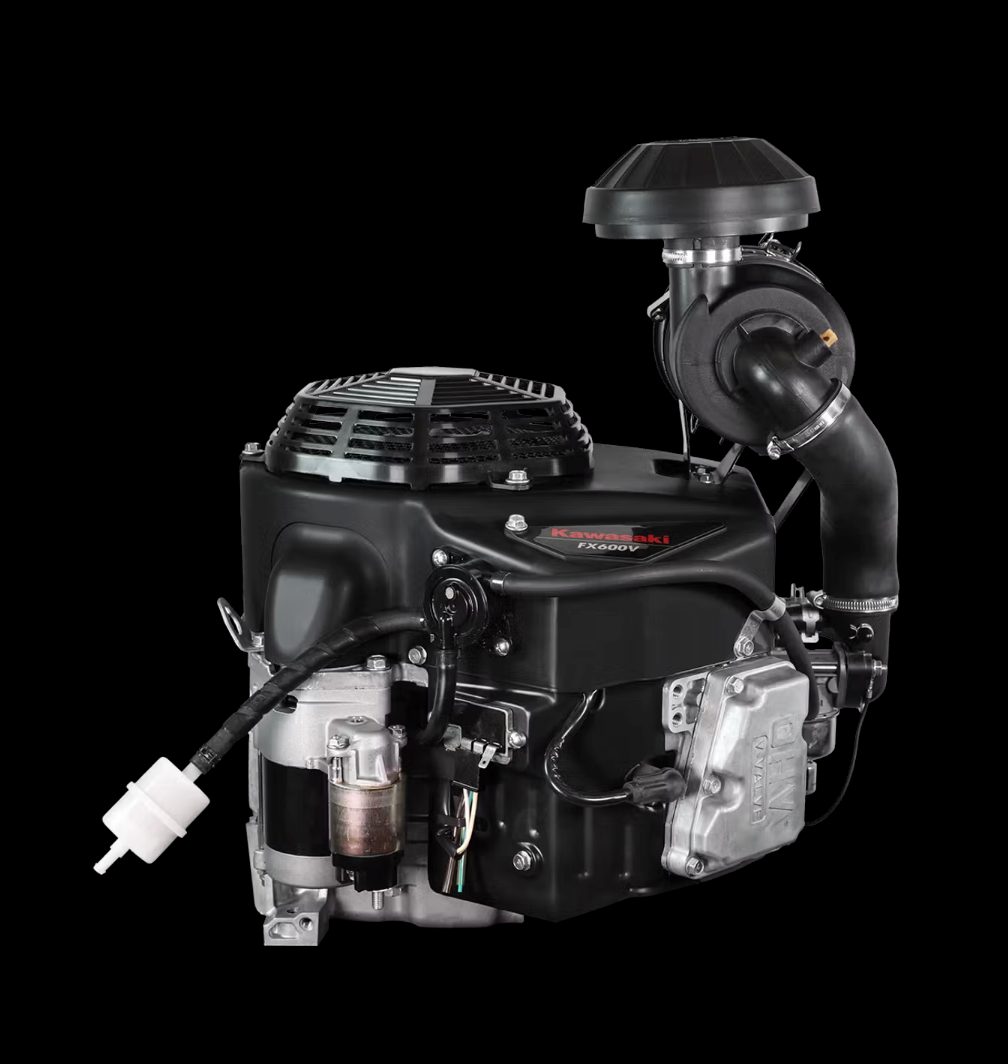  Kawasaki FX600V-HS00-S 19HP V-Twin Vertical Shaft Engine Electric Start, General View. 