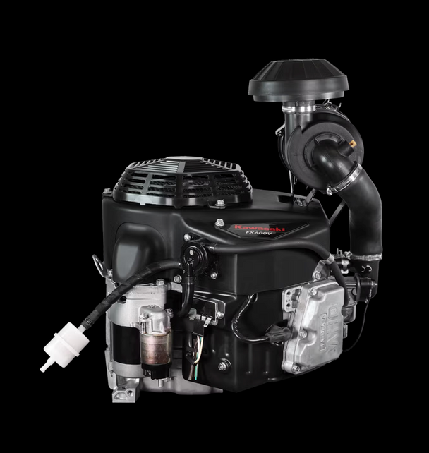  Kawasaki FX600V-HS00-S 19HP V-Twin Vertical Shaft Engine Electric Start, General View. 