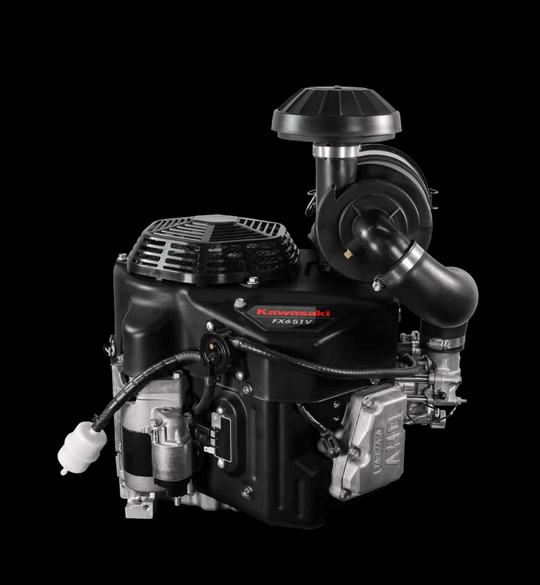Kawasaki FX651V-CR00-S 21HP V-Twin Vertical Shaft Engine Electric Start, General View. 