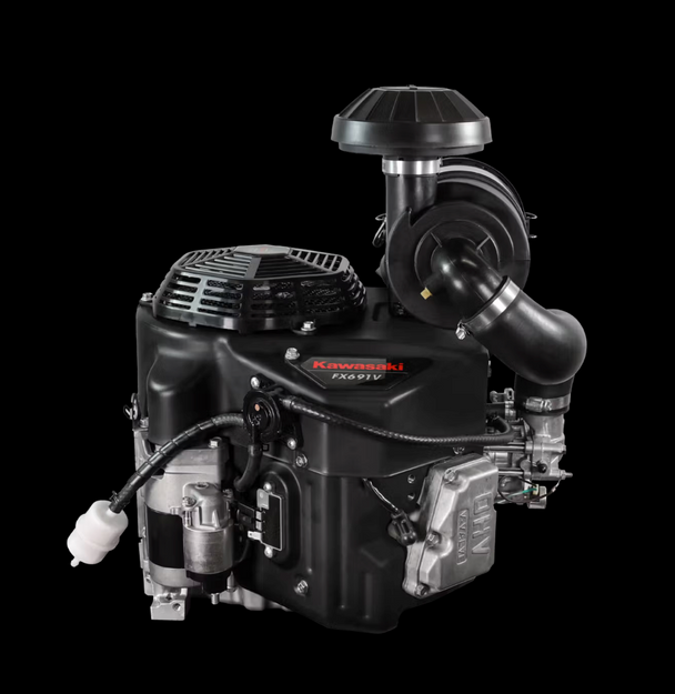 Kawasaki FX691V-CR00-S 22HP V-Twin Vertical Shaft Engine Electric Start, General View. 